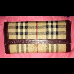 Authentic Burberry Wallet